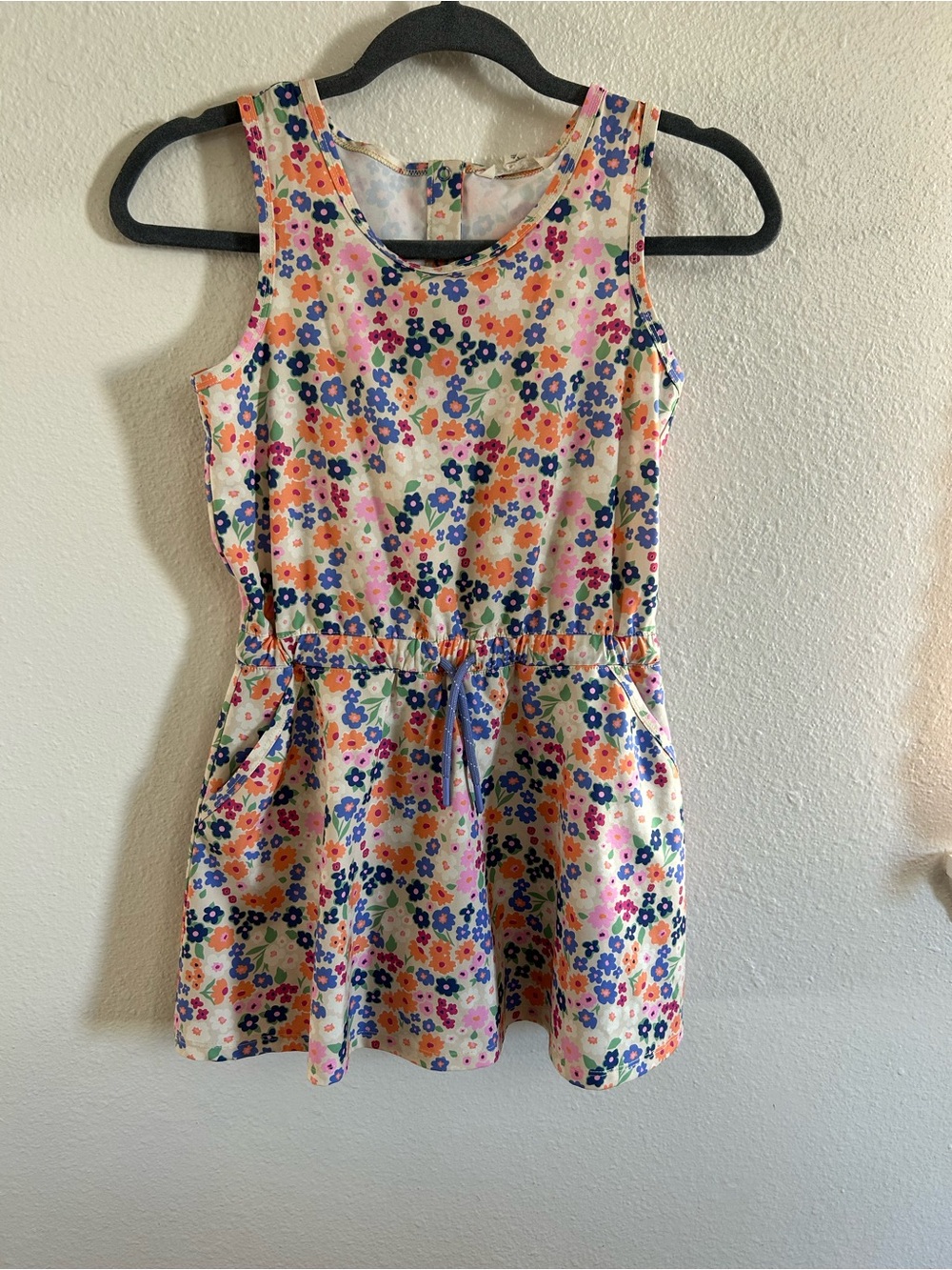 Bass Pro Shop Floral Active Moisture Wicking Dress Romper Girls Size M